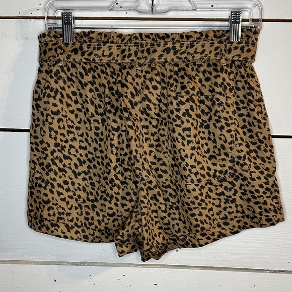 Aerie Lyocell Camp Leopard/Cheetah Print Women's Shorts Medium - Picture 5 of 12
